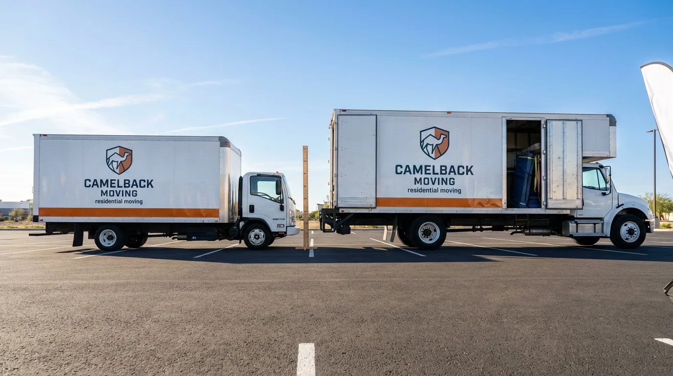 Moving truck size capacity guide in Dolan Springs